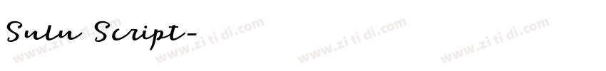 Sulu Script字体转换
